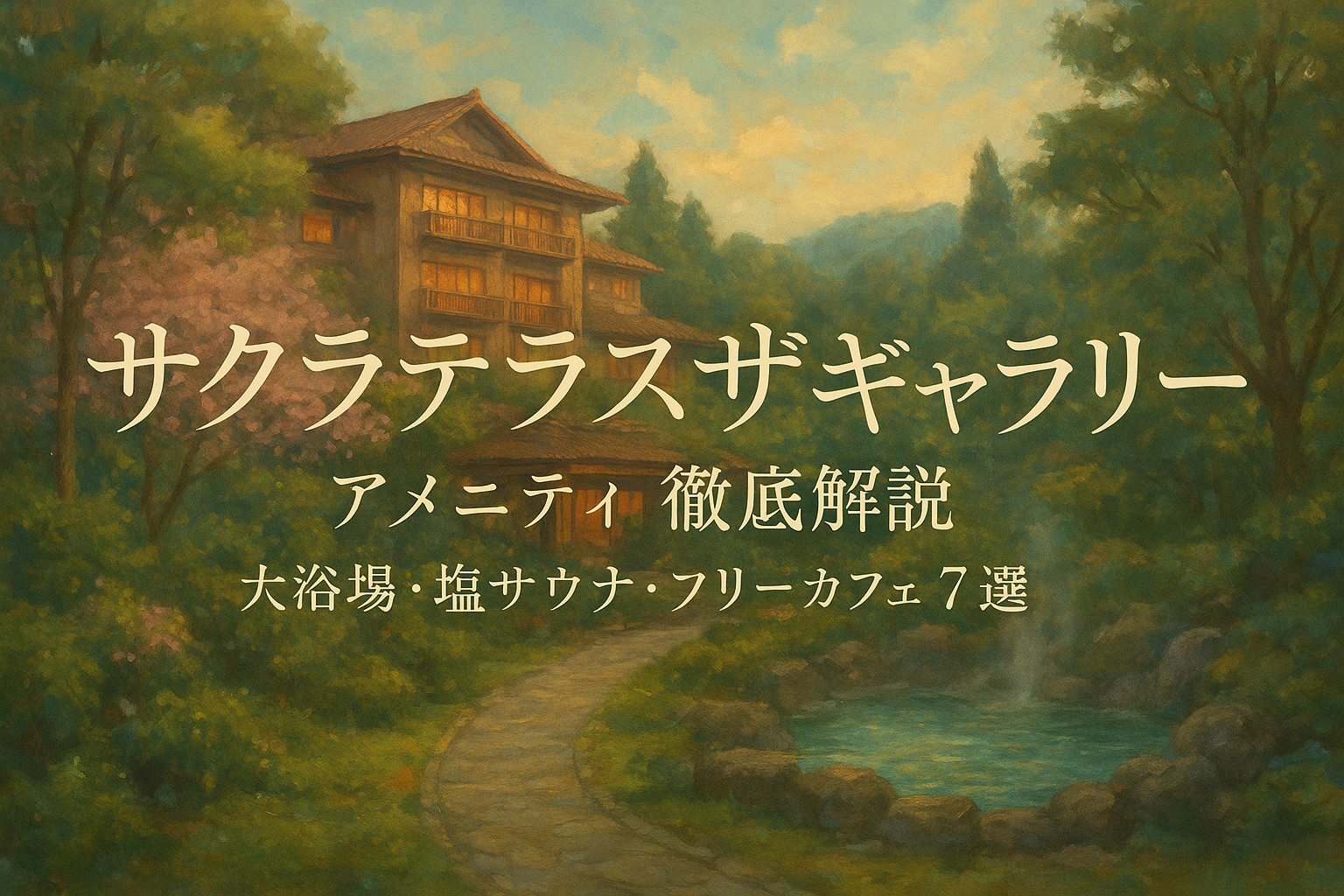 サクラテラスザギャラリー アメニティ徹底解説？大浴場・塩サウナ・フリーカフェ7選