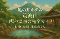 亀の井ホテル 筑波山 日帰り温泉の完全ガイド！料金・時間・注意点7つ