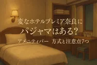 変なホテルプレミア奈良にパジャマはある？アメニティバー方式と注意点7つ