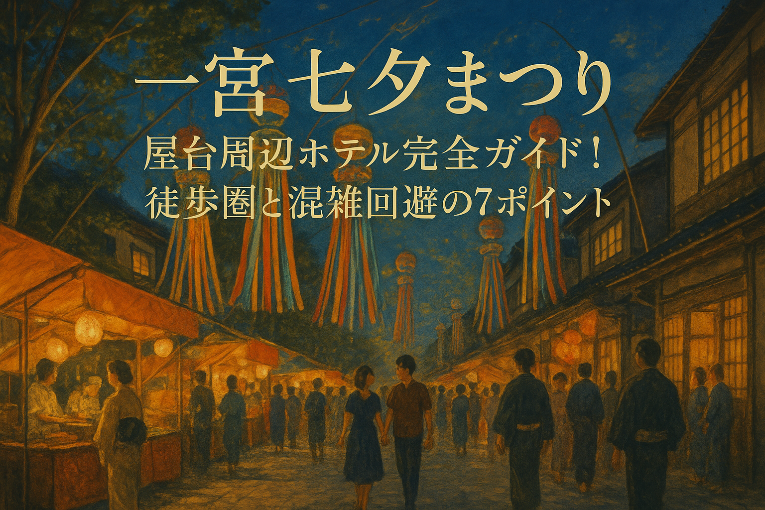 一宮七夕まつり 屋台 周辺ホテル完全ガイド！徒歩圏と混雑回避の7ポイント