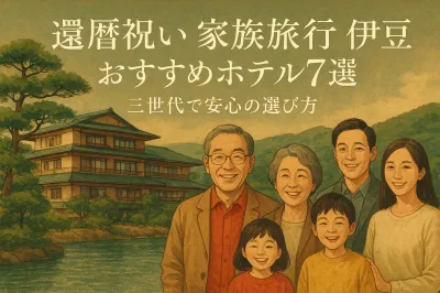 還暦祝い家族旅行 伊豆のおすすめホテル7選！三世代で安心の選び方