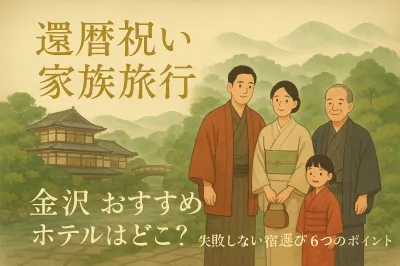 還暦祝い家族旅行 金沢のおすすめホテルはどこ？失敗しない宿選び6つのポイント