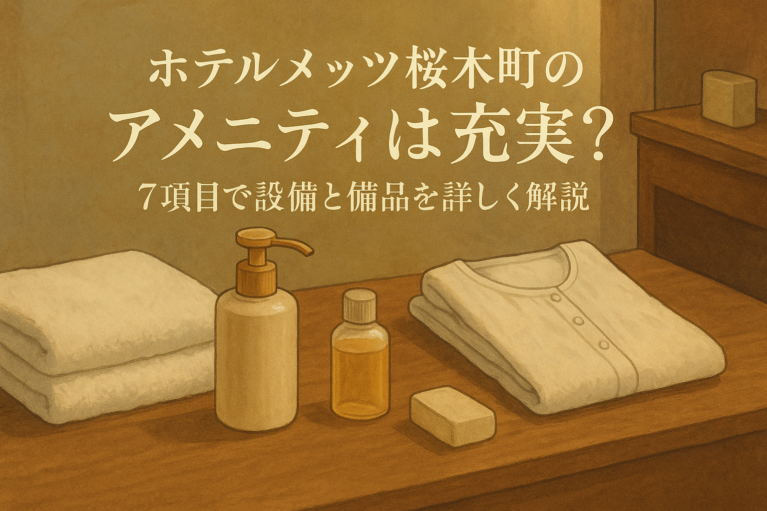 ホテルメッツ桜木町のアメニティは充実？7項目で設備と備品を詳しく解説