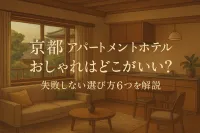 京都 アパートメントホテル おしゃれはどこがいい？失敗しない選び方6つを解説