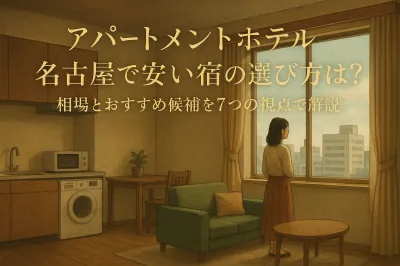 アパートメントホテル 名古屋で安い宿の選び方は？相場とおすすめ候補を7つの視点で解説