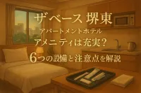 ザベース堺東アパートメントホテルのアメニティは充実？6つの設備と注意点を解説