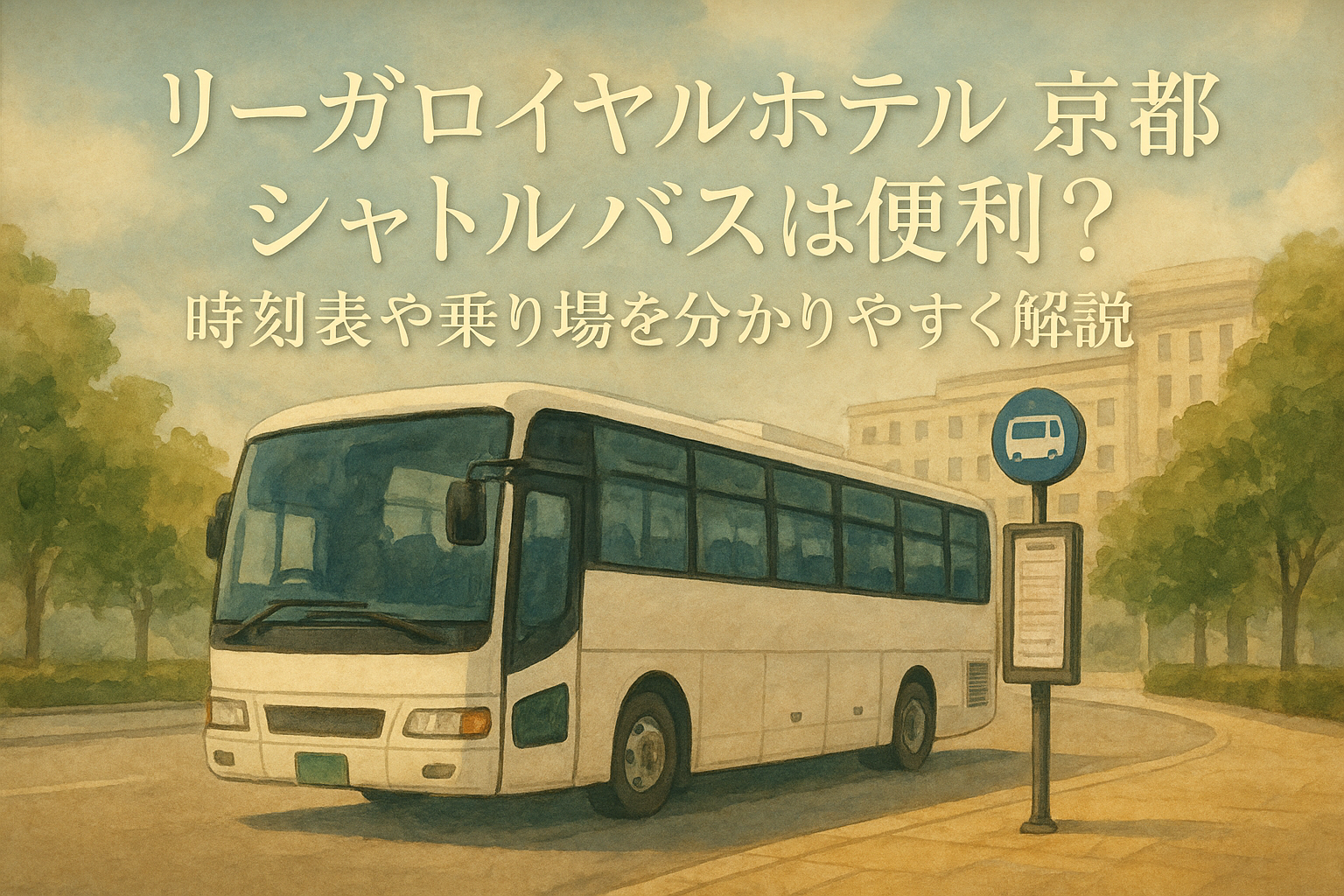 リーガロイヤルホテル 京都 シャトルバスは便利?時刻表や乗り場を分かりやすく解説