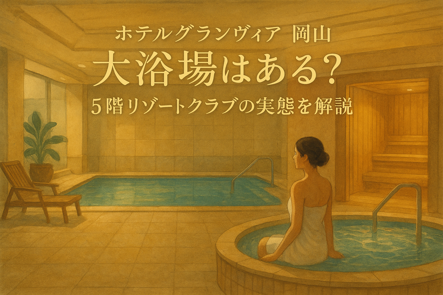 ホテルグランヴィア 岡山 大浴場はある?5階リゾートクラブの実態を解説
