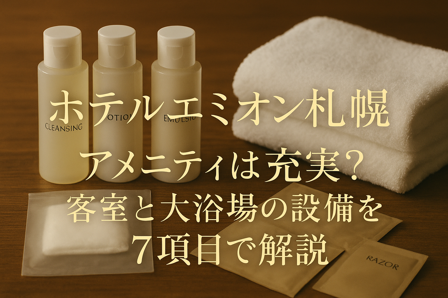 ホテルエミオン札幌 アメニティは充実？客室と大浴場の設備を7項目で解説