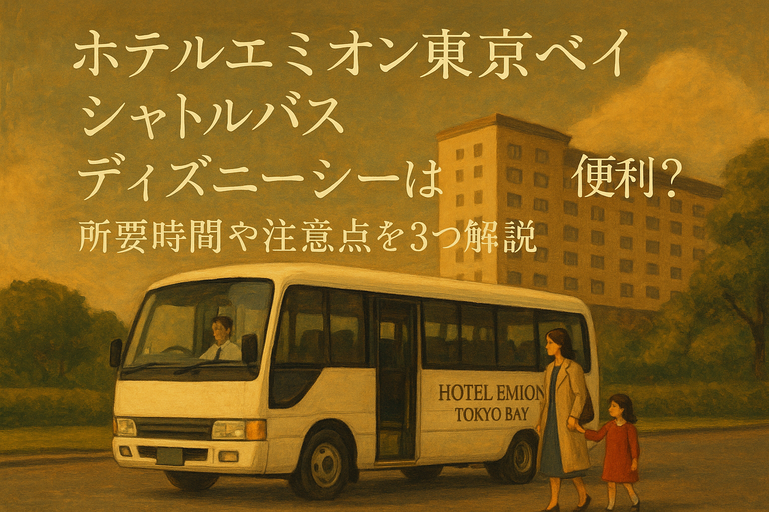 ホテルエミオン東京ベイ シャトルバス ディズニーシーは便利?所要時間や注意点を3つ解説