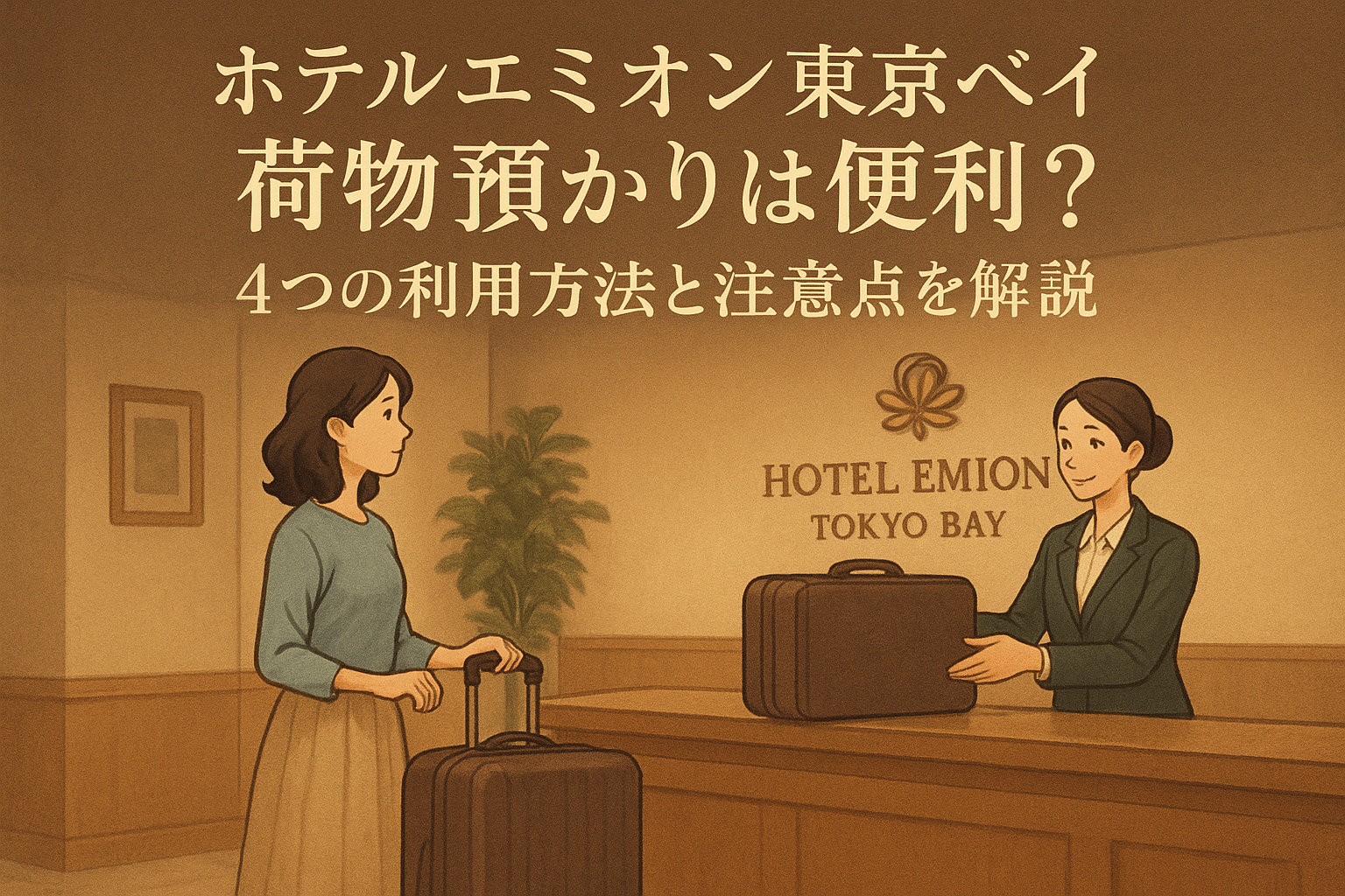 ホテルエミオン 東京ベイ 荷物預かりは便利？4つの利用方法と注意点を解説