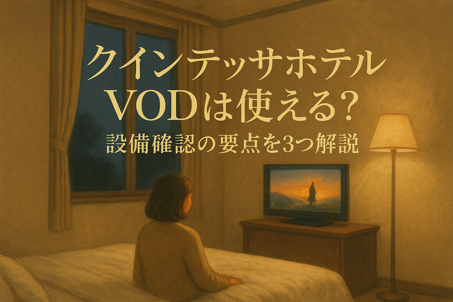 クインテッサホテル vodは使える?設備確認の要点を3つ解説