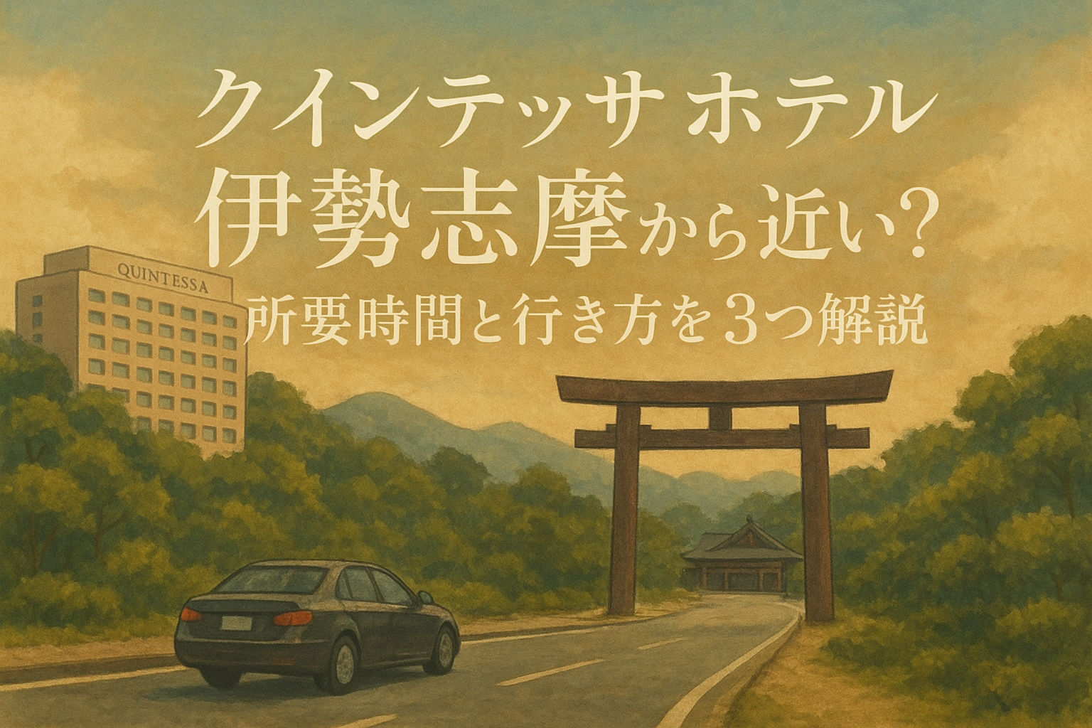 クインテッサホテル伊勢志摩から伊勢神宮は近い?所要時間と行き方を3つ解説