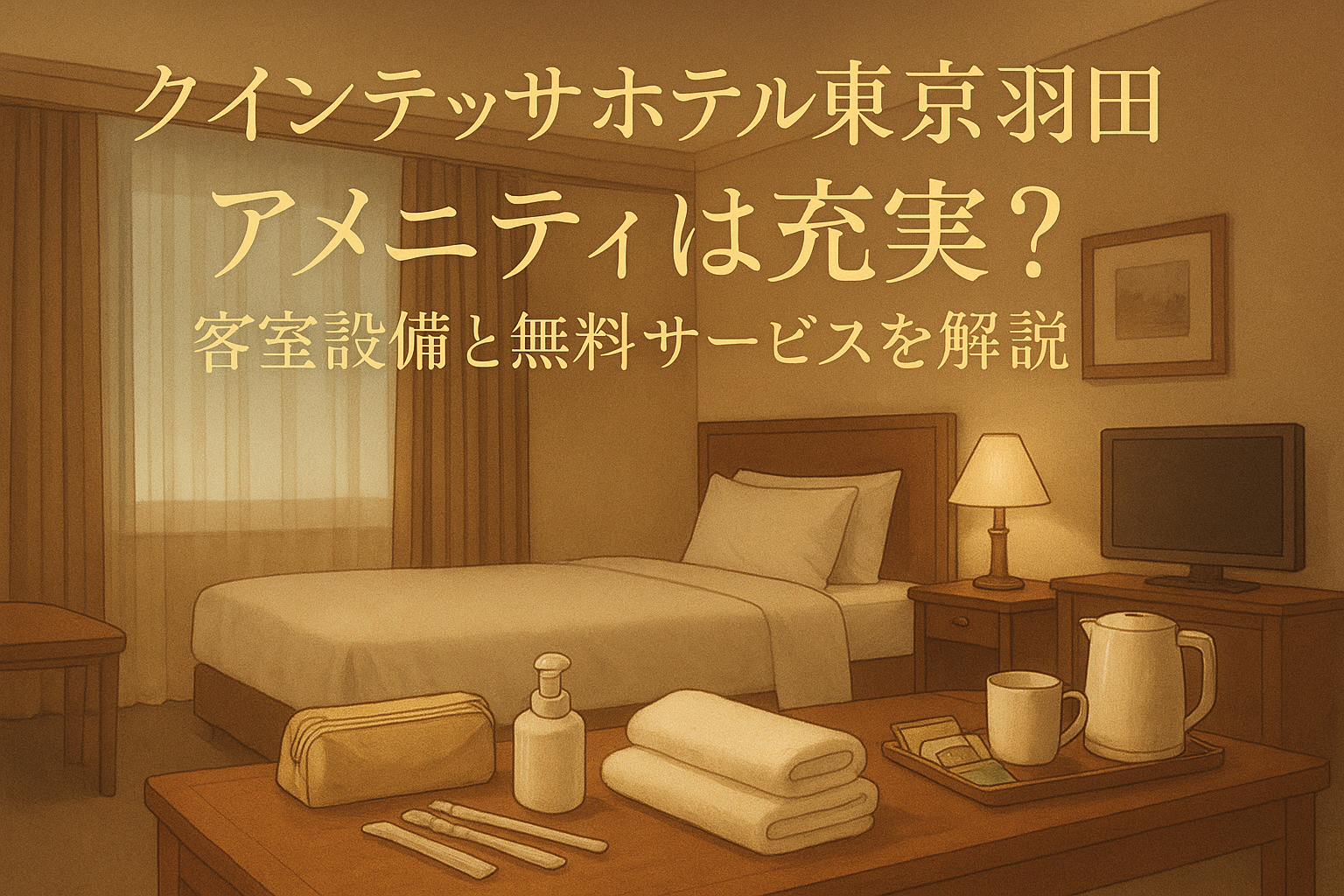 クインテッサホテル東京羽田 アメニティは充実?客室設備と無料サービスを解説