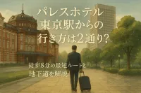 パレスホテル 東京駅からの行き方は2通り？徒歩8分の最短ルートと地下道を解説