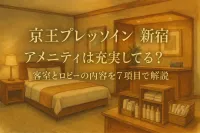 京王プレッソイン新宿 アメニティは充実してる？客室とロビーの内容を7項目で解説