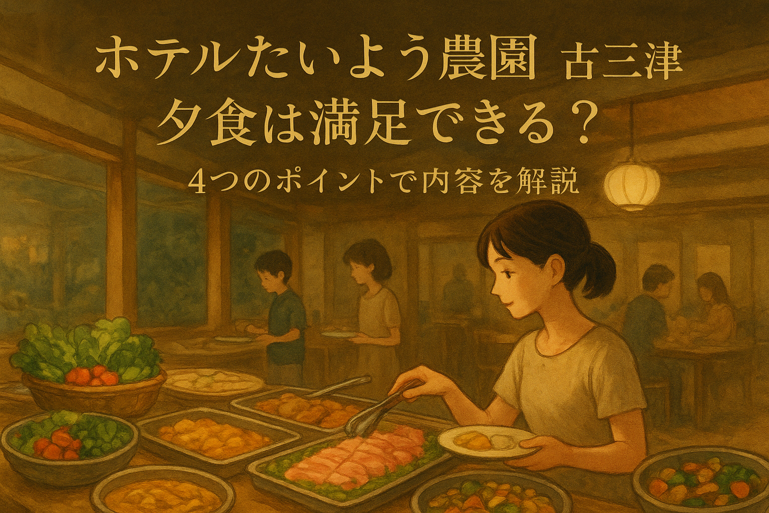 ホテルたいよう農園 古三津 夕食は満足できる?4つのポイントで内容を解説