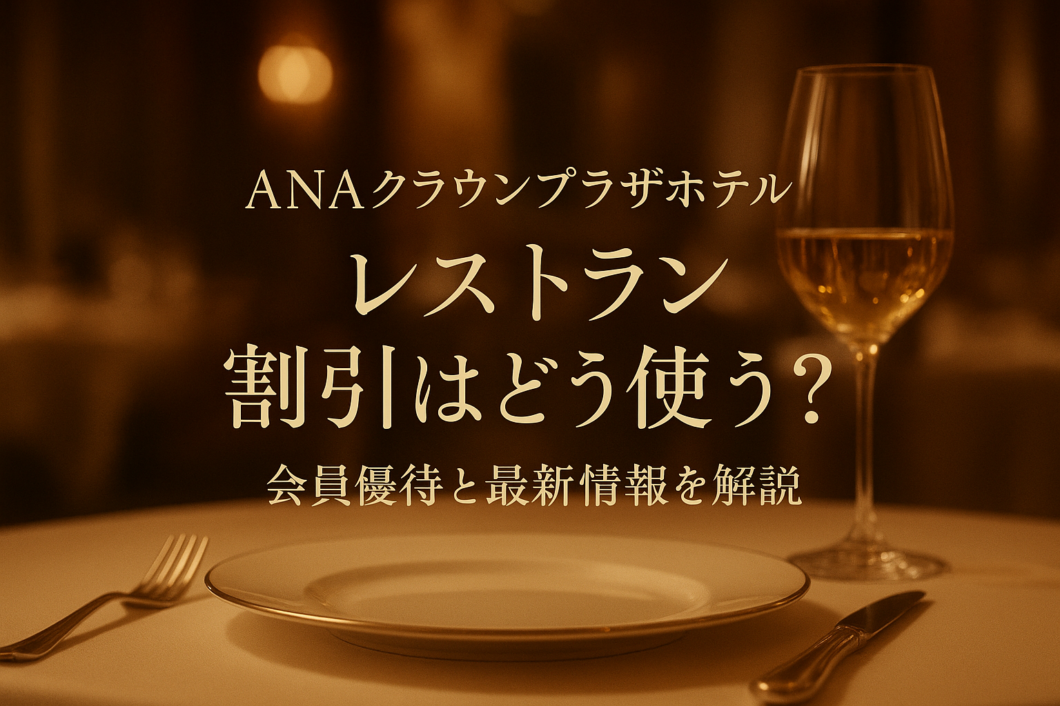 ana クラウンプラザホテル レストラン 割引はどう使う?会員優待と最新情報を解説
