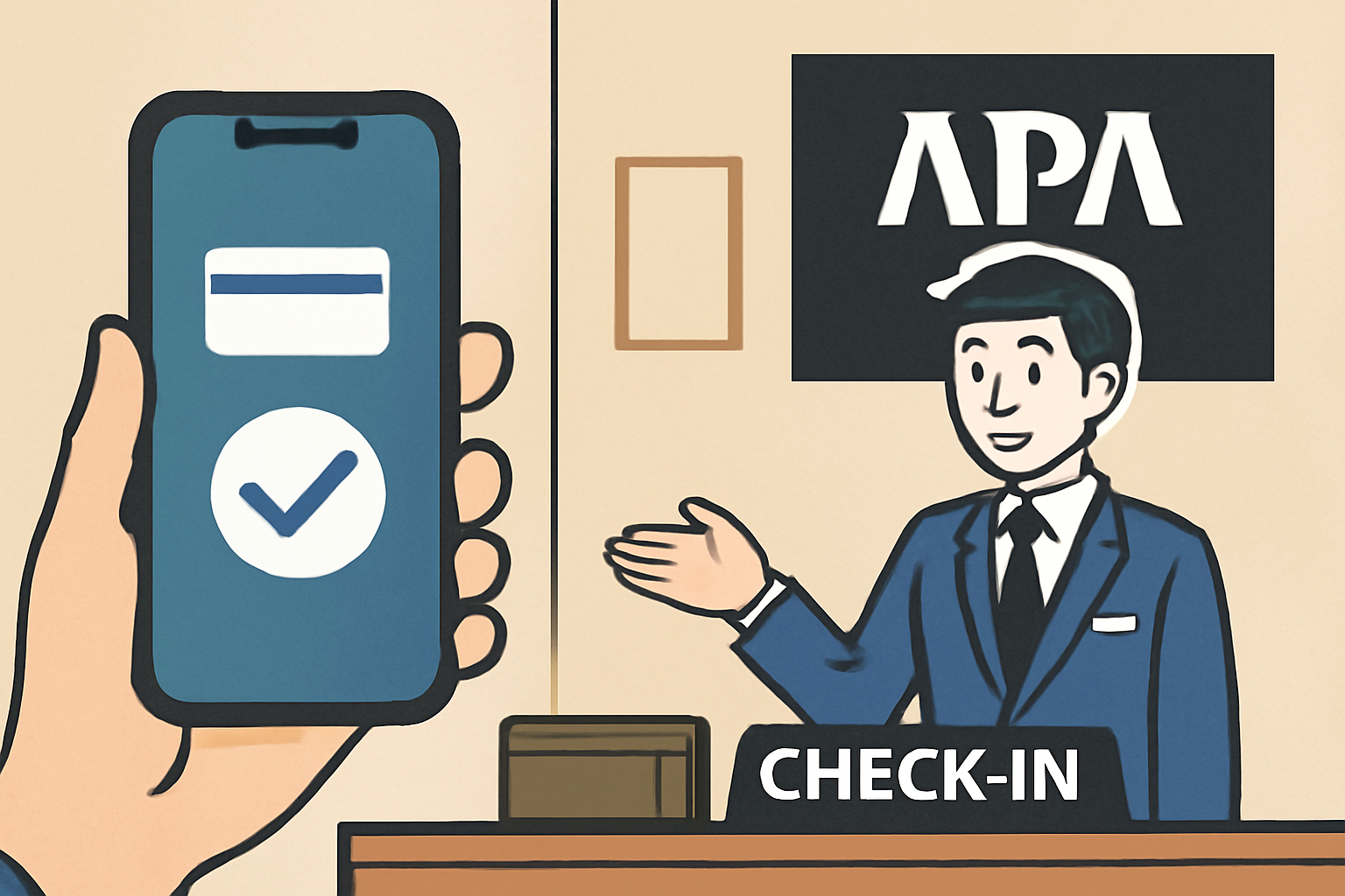 アプリの事前登録ができれば、到着後の手続きは大幅に短縮されます