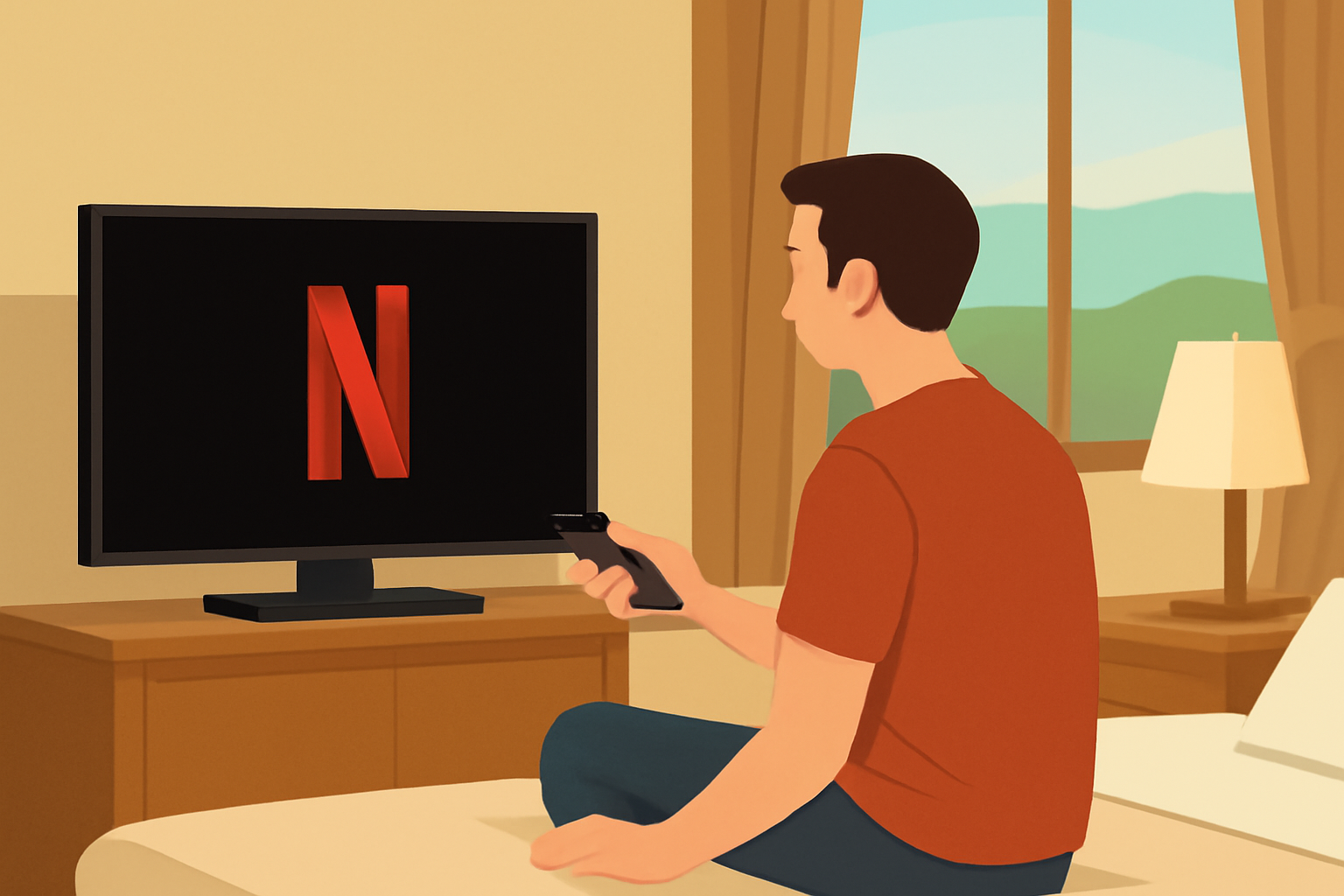 亀の井ホテルのネットフリックスは「一部施設で視聴可能」です