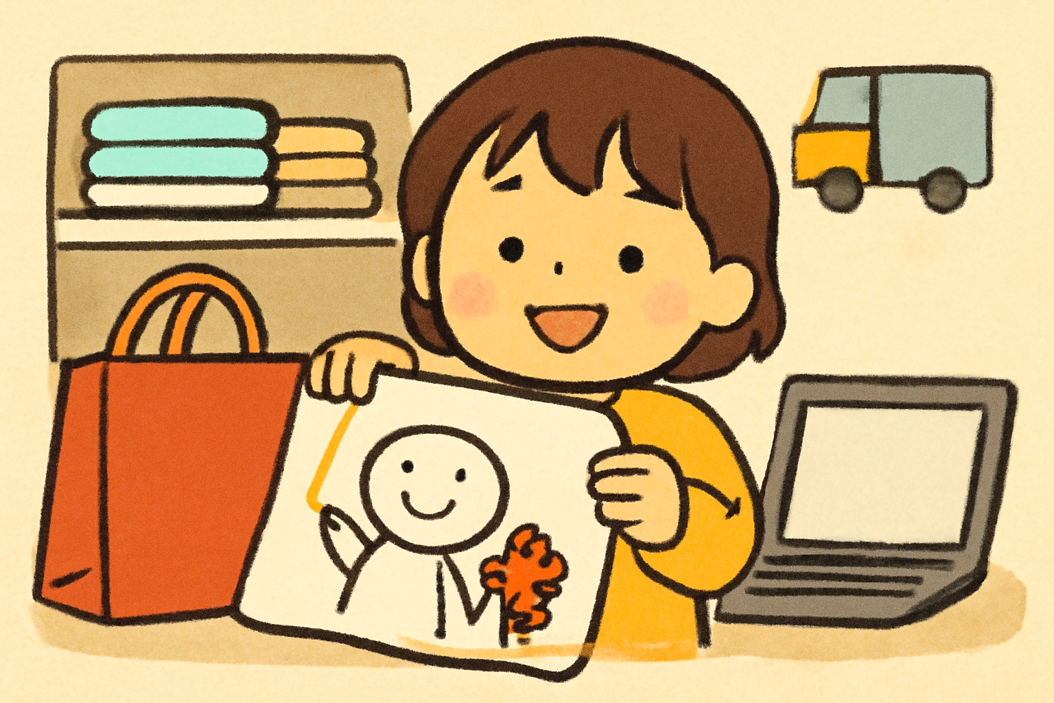 おえかきさんタオルは「イオン・しまむら」＋「通販」が最短ルートですよ！