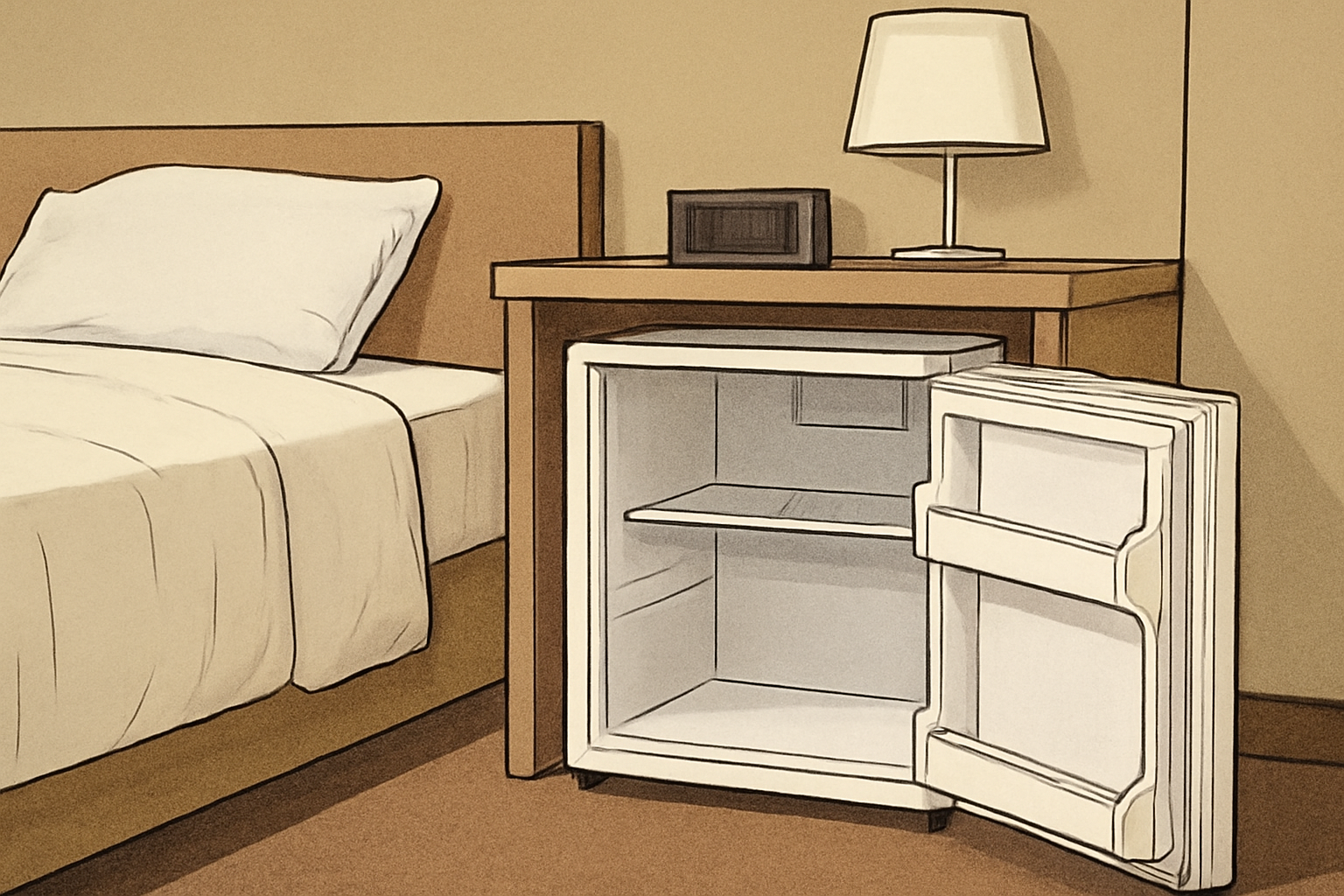 冷凍できない理由と、客室冷蔵庫の基本仕様