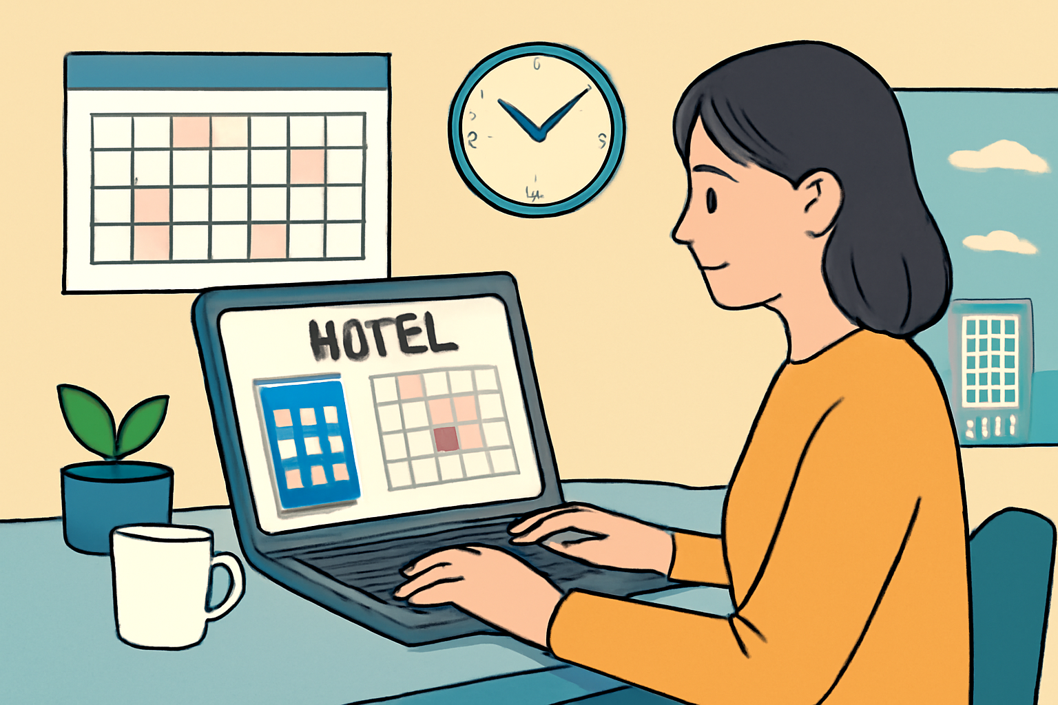 スーパーホテルの予約は「当月含む6ヶ月先」まで、毎月1日に順次開始とされています