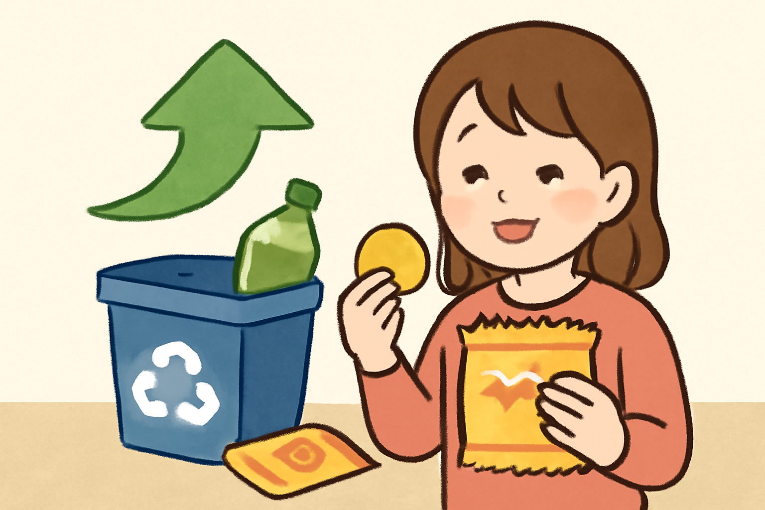 お菓子がもらえる理由は「プラスチック削減」を仕組みにしたからです