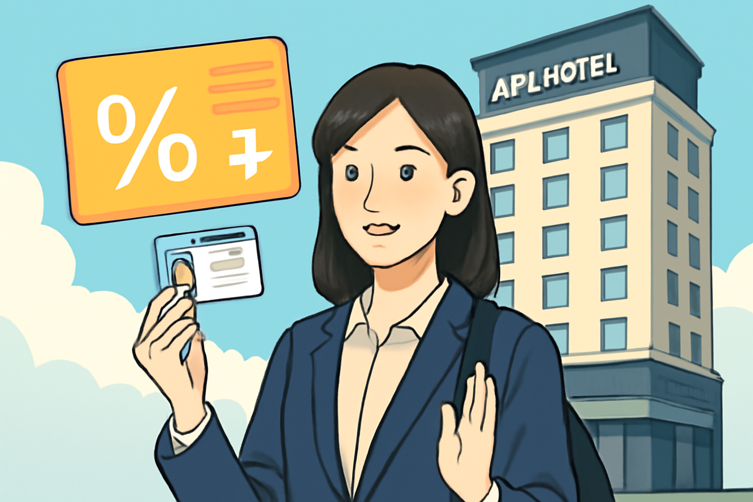 アパホテルの学割は「学生証提示」で10〜20％オフが基本です