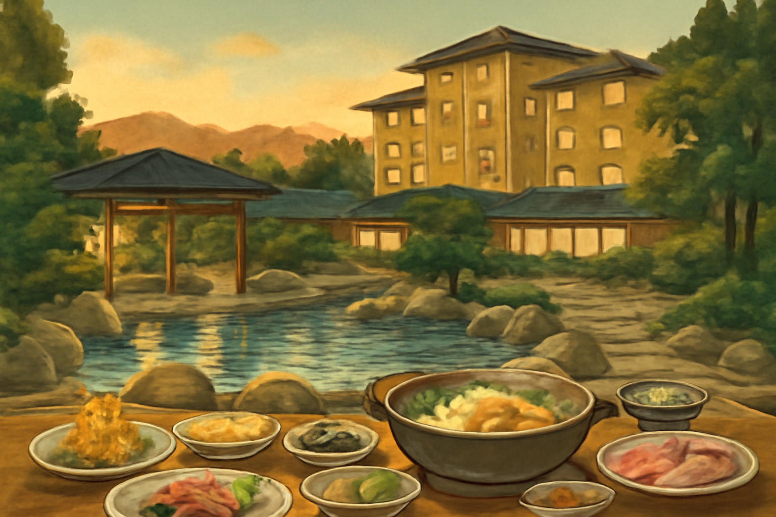 温泉と食事をコスパ良く楽しみたい方に向くホテルです