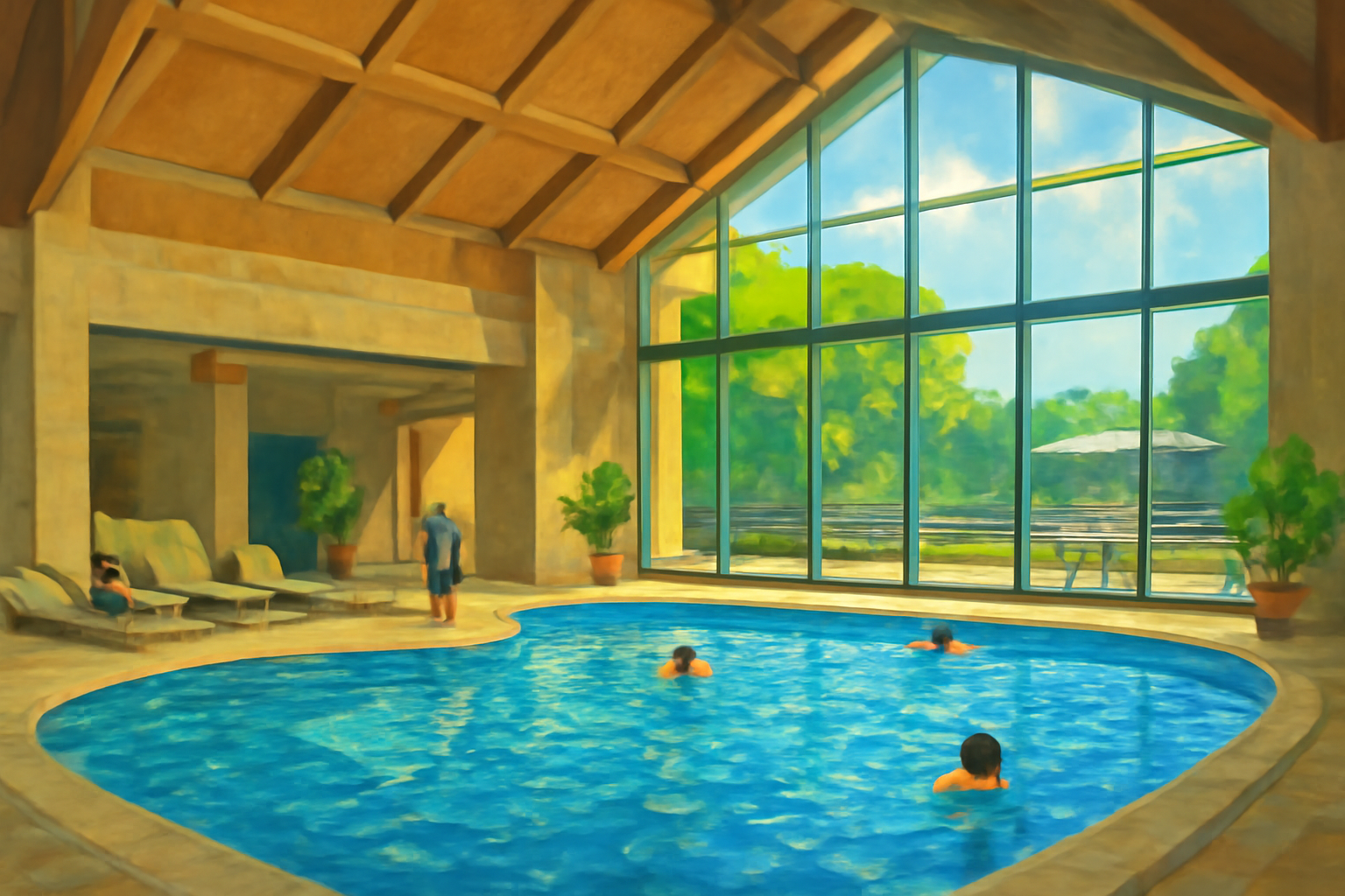 屋内・無料利用・2025年ナイトプールが評価ポイントです