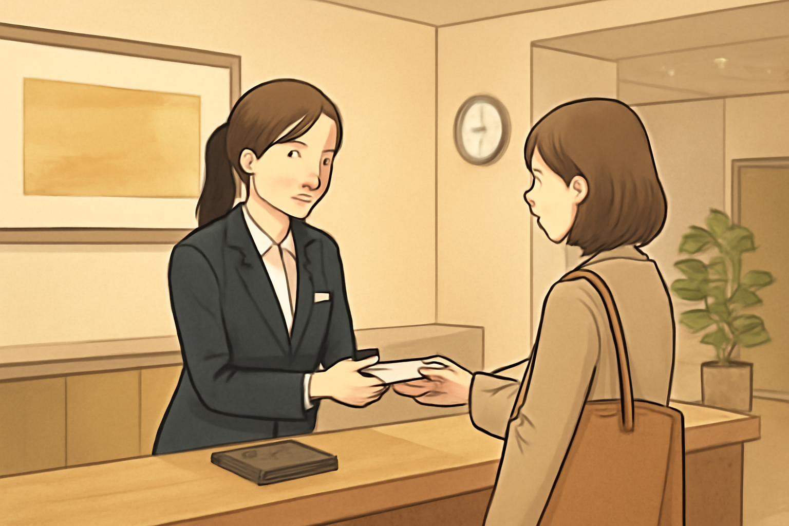 ヴィアイン東銀座のチェックインは「15時以降に2階で前払い」が基本です