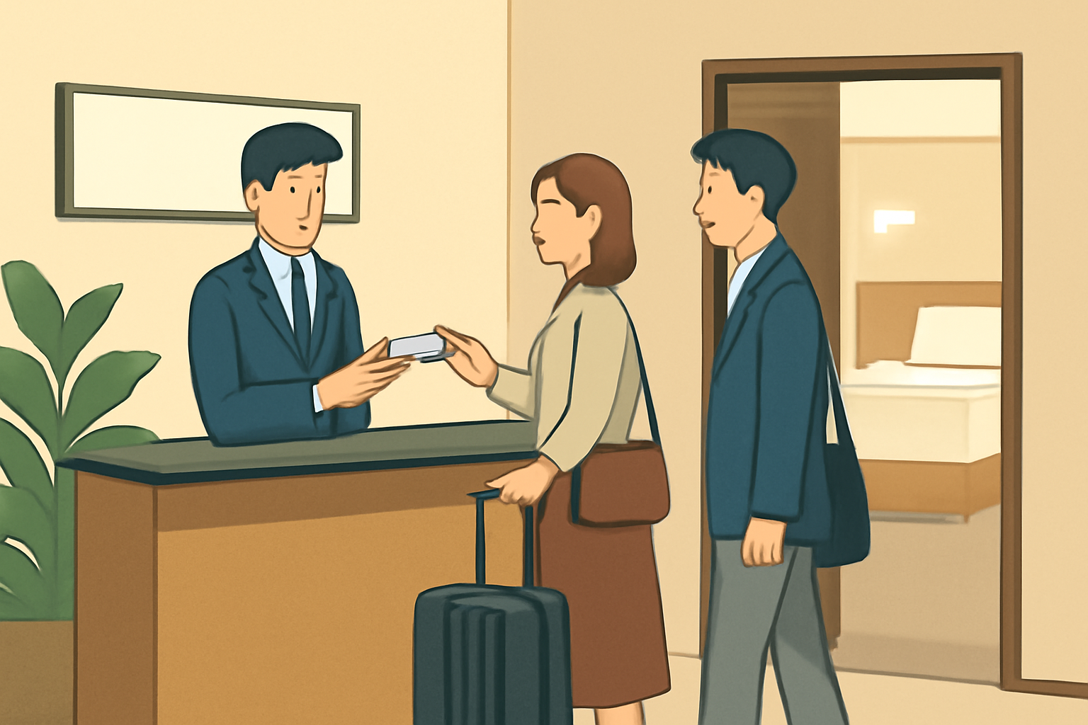 チェックインが分かりやすいと言われる理由は「動線が一本化」されているためです