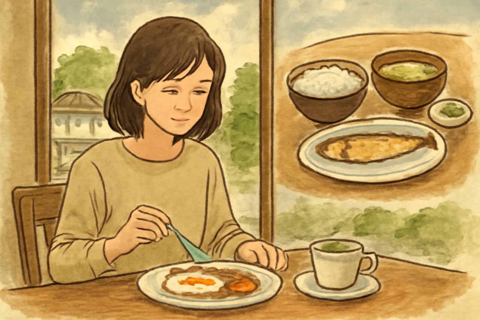 食事は「朝はホテル、夜は周辺店」で組み立てやすいです