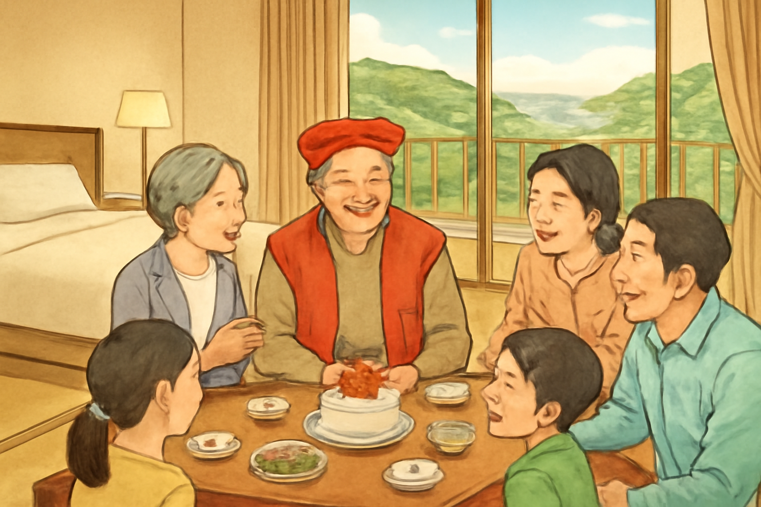 三世代の還暦祝いは「広い部屋・祝い対応・高齢者配慮」で選ぶのが基本です