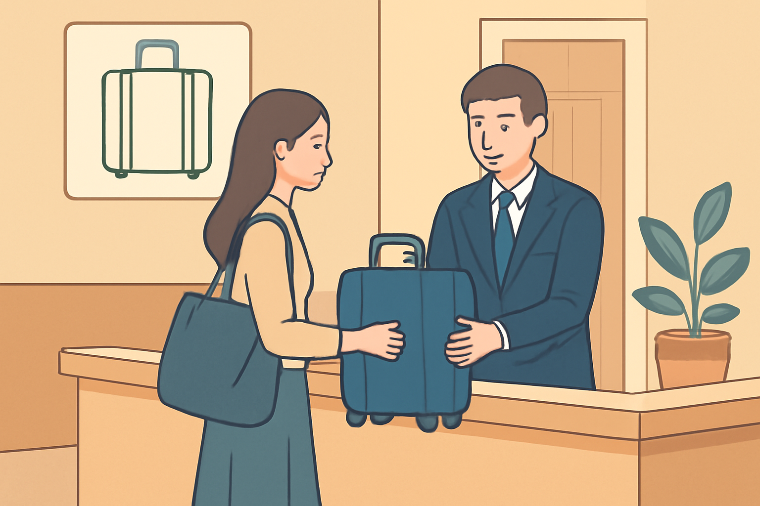 京王プレッソイン東京駅八重洲では荷物預かりが無料で利用できます