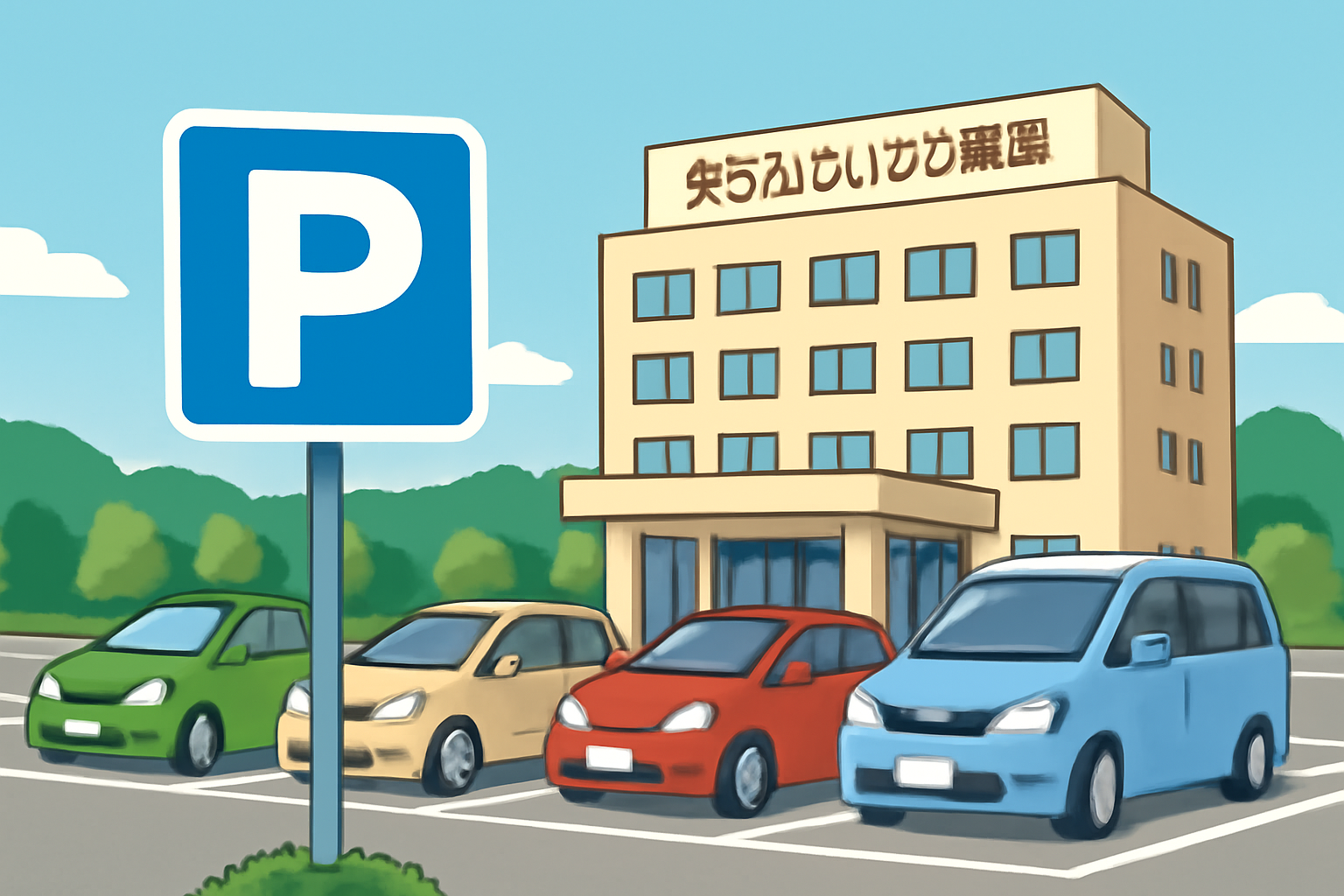 ホテルたいよう農園 松山古三津の駐車場は利用可能です